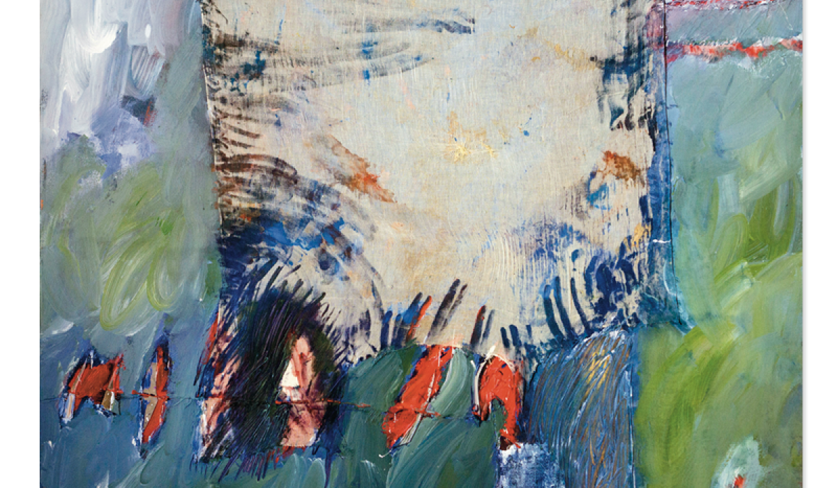 Coy, J. (1992). Stitched Work 3. 5 x 5 feet. Acrylic, string & muslin on canvas. Coy, J. (1992). Stitched Work 3. 5 x 5 feet. Acrylic, string & muslin on canvas.
